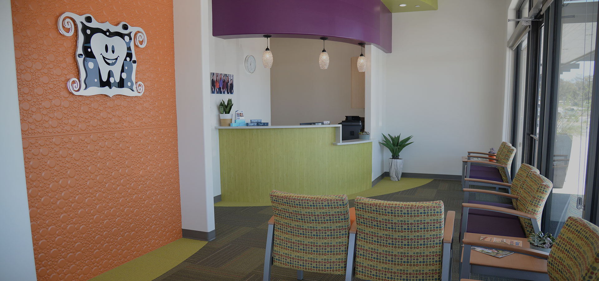 Belterra Kids Teeth Dental Reception Desk | Pediatric Dentist | Dripping Springs, TX